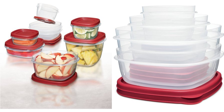Rubbermaid Easy Find Lids Food Storage Container Set, 24-Piece plus 4-Piece Bonus—$10.98!