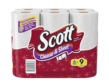 Scott Towels Mega Roll Choose A Size White, 6 Count – Only $3.99!
