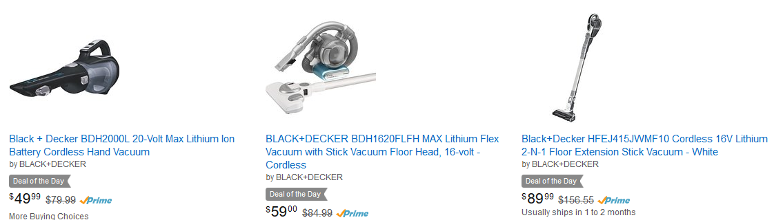 Save on select BLACK+DECKER vacuums! Priced from $49.99!