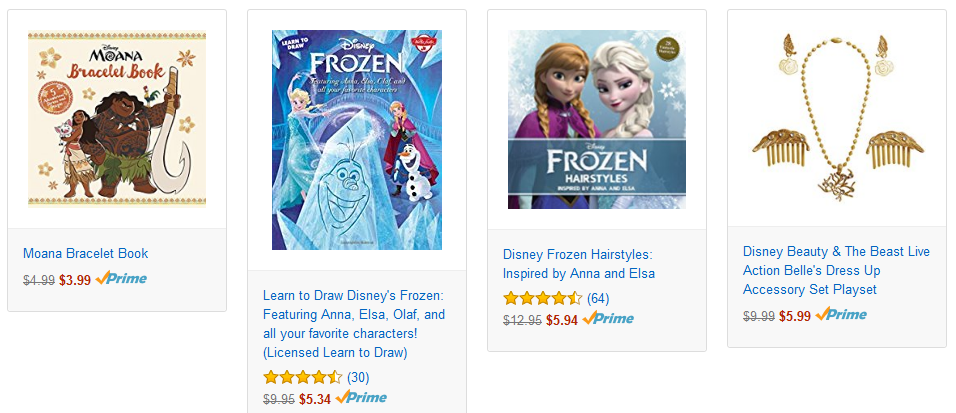 20-50% Off Disney Princess Favorites! Priced from $3.99!