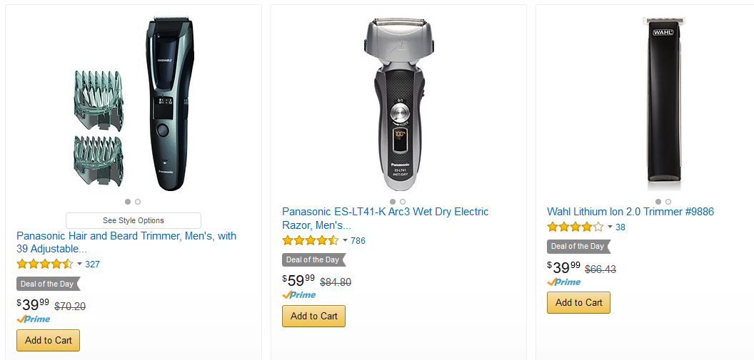 Save 25% or more on shavers, trimmers, and other beauty tools!