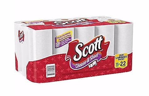 Scott Choose-A-Sheet Paper Towels, 15 Mega Rolls Only $12.99!