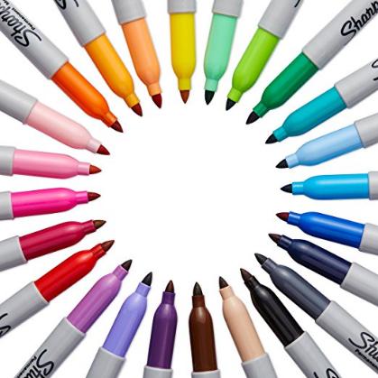 Sharpie Permanent Markers, Fine Point 24 Count – Only $10.10!