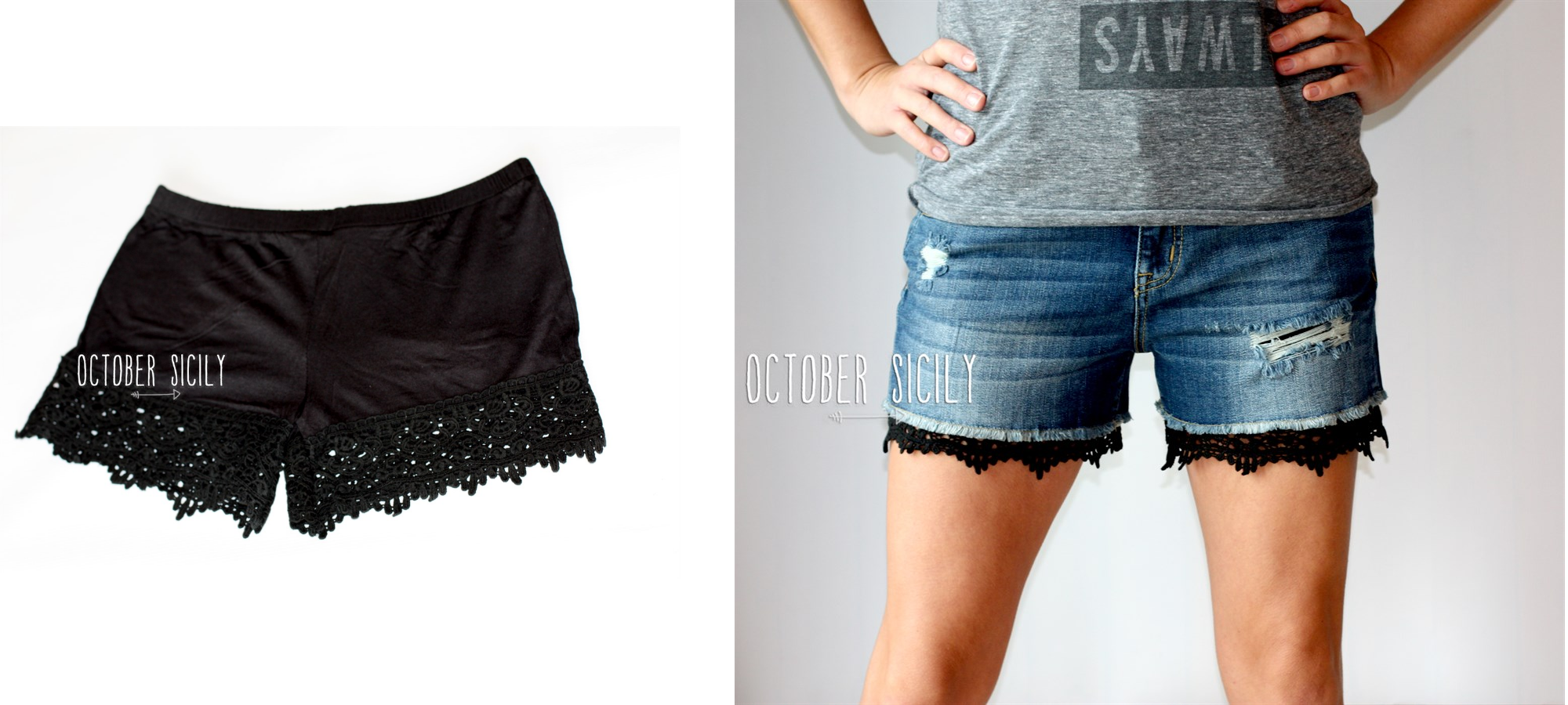 Lace Detail Short Extender Only $12.99!