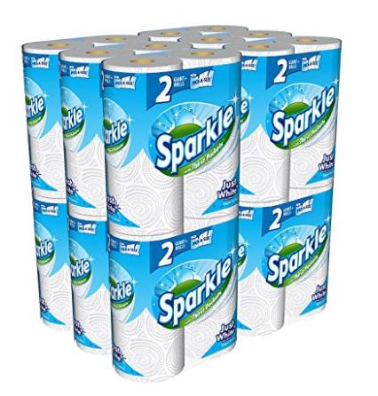 Sparkle Paper Towels, 24 Giant Plus Rolls, Pick-A-Size – Only $27.49!