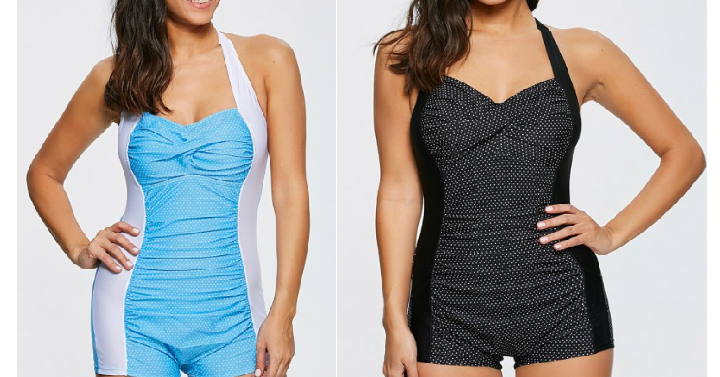 Women’s Polka Dot One-Piece Swimwear Only $7.48 Shipped! (Reg. $31.60)