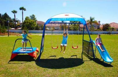 IronKids Inspiration 250 Fitness Playground Metal Swing Set – Only $199!