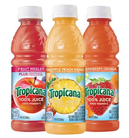 Tropicana 100% Juice 3-Flavor Variety Pack, 10 Ounce Bottles, 24 Count – Only $11.24!