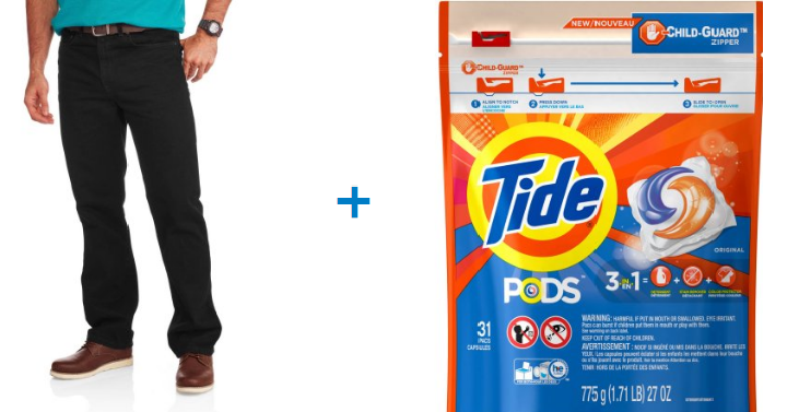 HOT! Faded Glory Men’s Relaxed Jeans AND Tide Pod Value Bundle Only $11.73!