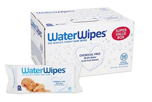 WaterWipes Sensitive Baby Wipes, Natural & Chemical-Free, 9 packs of 60 Count (540 Wipes) – Only $21.92!