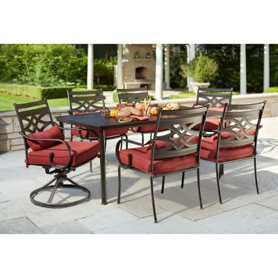 Middletown 7-Piece Patio Dining Set with Chili Cushions – $399.00! Save $200!