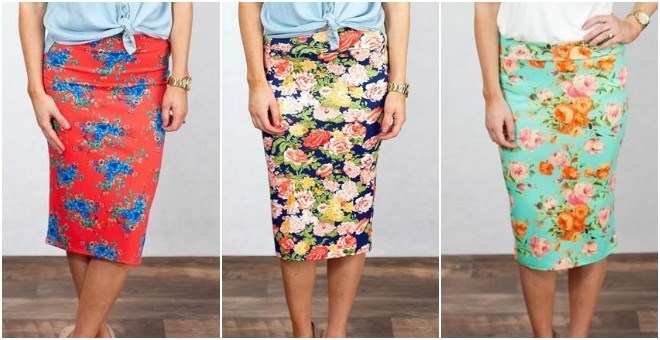 Floral Pencil Skirts from Jane – Just $14.99!