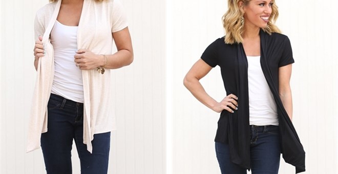Short Sleeve Cardigan Down to $12.99!
