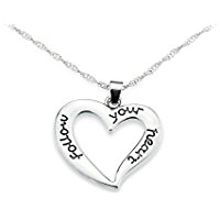 Silver “Follow Your Heart” Necklace – Just $9.99! Think Graduation!
