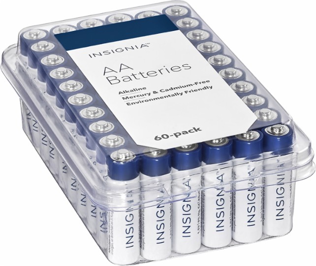 Insignia AA or AAA Batteries 60-Pack – Just $8.99!
