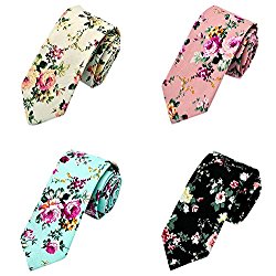 Men’s Floral Skinny Ties – Pack of 4 – Just $16.90! These are AWESOME!