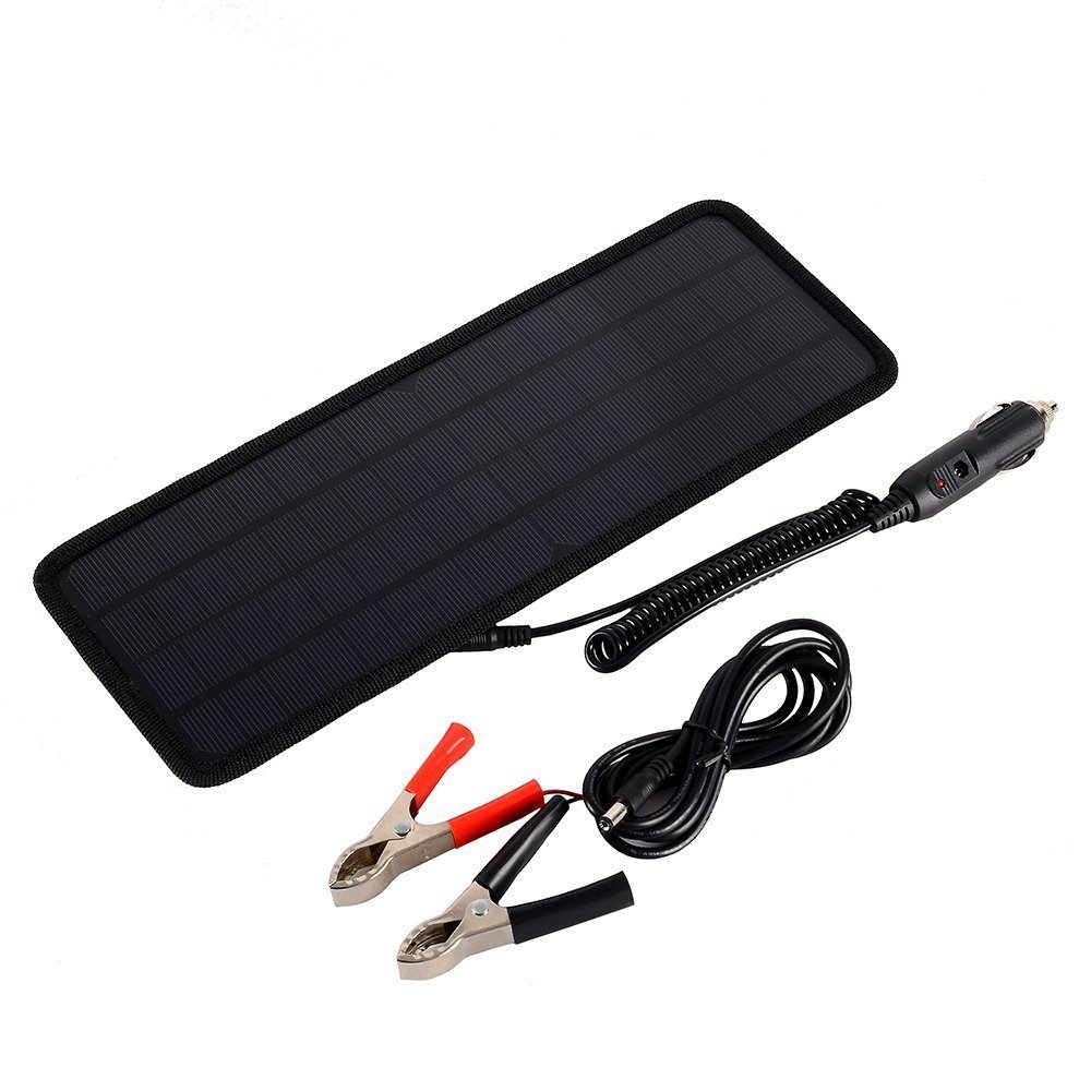 Ohuhu 18V 5W Solar Car Battery Maintainer and Charger Only $14.99!
