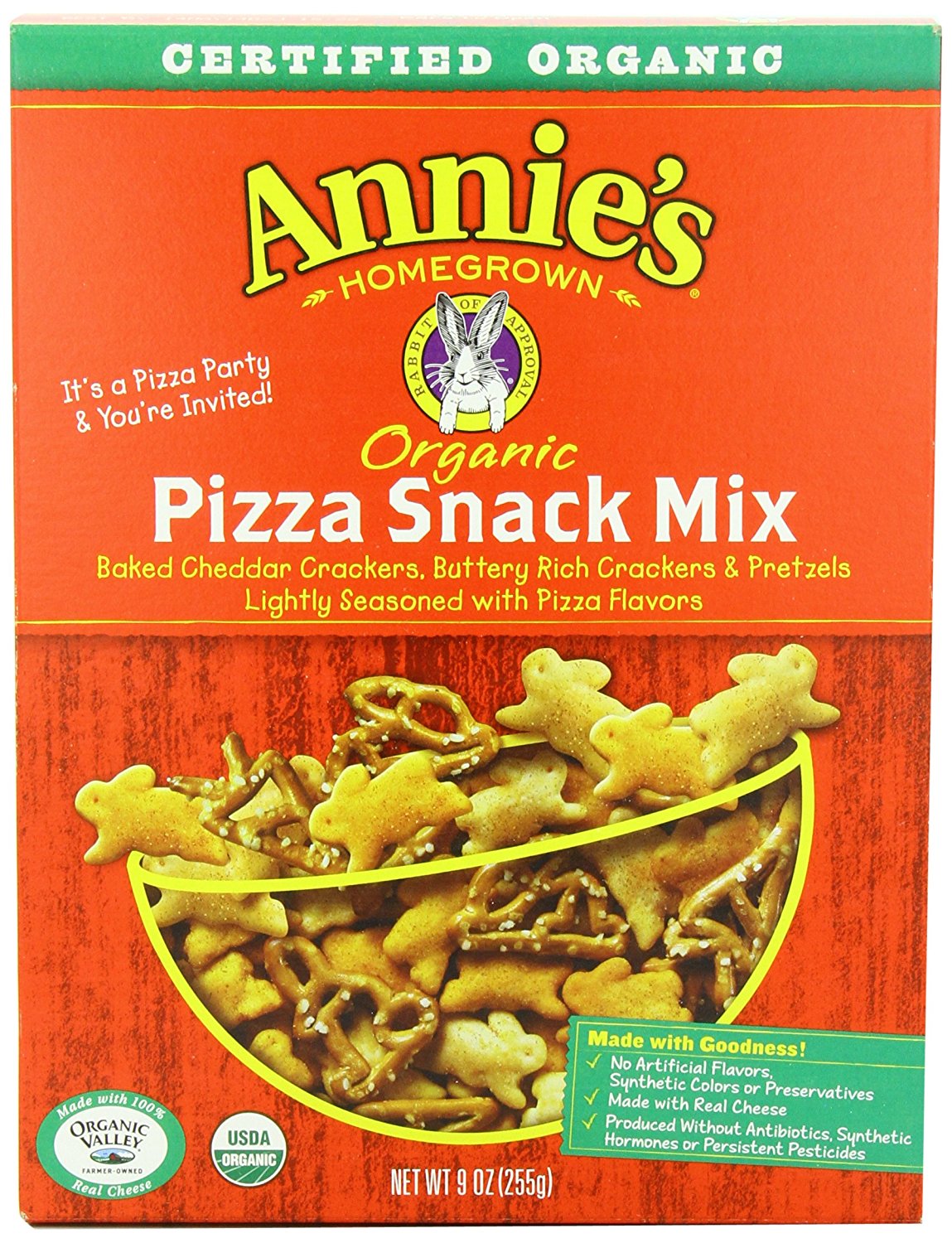 Annie’s Homegrown Organic Snack Mix Bunnies Pizza, 9-Ounce – Pack of 4 – Just $15.27!