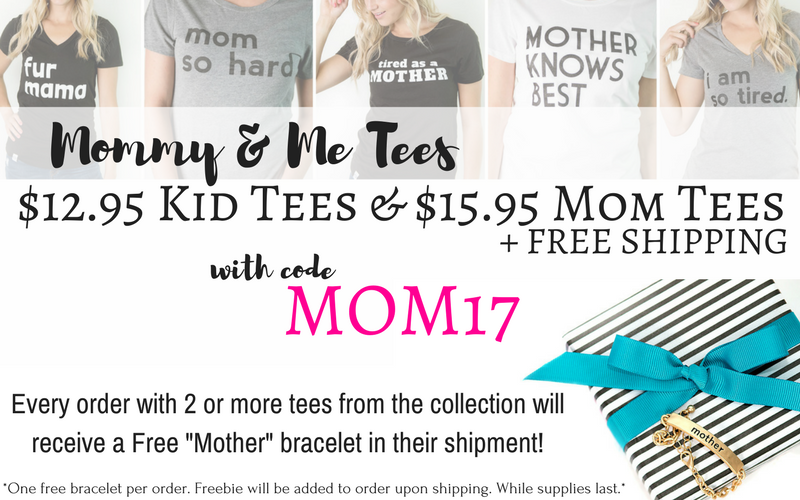 Fashion Friday! Mommy & Me Graphic Tees for $12.95 & $15.95! Free shipping!