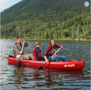 Lifetime 13′ Kodiak Canoe & 2 Bonus Paddles $429.00! (Reg. $599.99)
