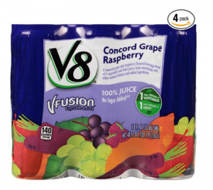V8 V-Fusion, Concord Grape Raspberry 6-Count 8oz 4-Pack $15.12 Shipped!