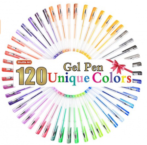 Shuttle Art 120 Unique Colors Gel Pen Set $19.89! (Reg. $69.99)