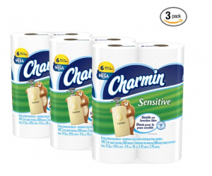 Charmin Sensitive Toilet Paper 18-Count Mega Rolls Just $17.86 Shipped!