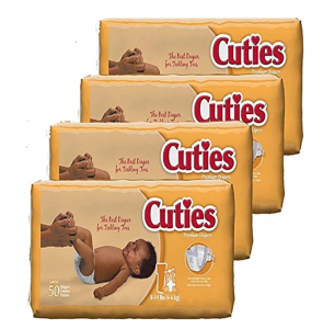 HOT! Cuties Size 1 Baby Diapers 50-Count 4-Pack Just $12.03 Shipped! Just $0.06 Per Diaper!
