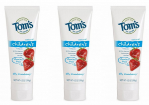 Tom’s of Maine Silly Strawberry All Natural Kids Toothpaste 3-Count Just $5.81!