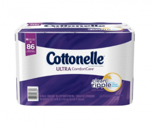 Cottonelle Ultra ComfortCare Toilet Paper 36 Family Rolls $20.89! Just $0.24 Per Regular Roll!