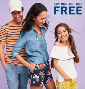 HOT! Buy One Get Oe FREE On Shorts For The Whole Family Today Only At Old Navy! Save 25% Off Your Entire Order Including Clearance (excluding shorts) & Earn SuperCash!