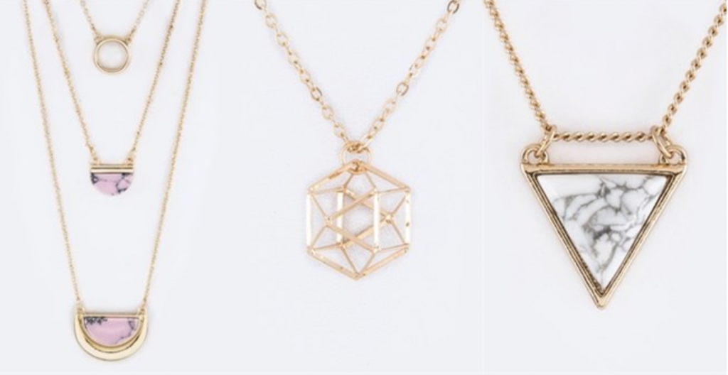 Geometric Necklaces In 5 Styles Just $9.99! (Reg. $19.99) Fun Mother’s Day Gift Idea!