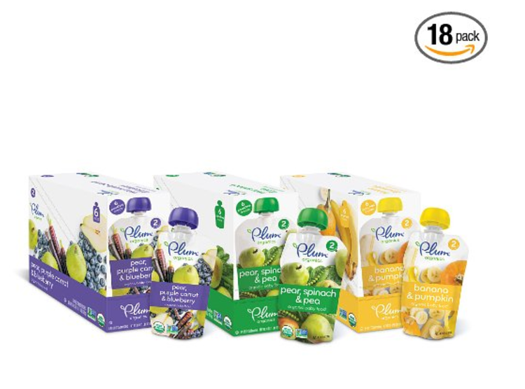 Plum Organics Stage 2 Fruit & Veggie Variety Pack 18-Count Just $17.70 Shipped!