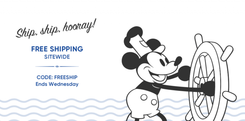 FREE Shipping At The Disney Store!