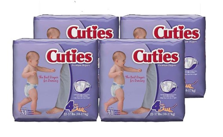 Prime Exclusive: Cuties Baby Diapers, Size 4 31-Count 4-Pack Diapers Just $8.37! Prime Exclusive: Cuties Baby Diapers, Size 4 31-Count 4-Pack Diapers Just $8.37!