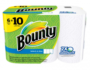 HOT! Bounty Select-A-Size White Paper Towels Mega Roll 6-Pack Just $5.88!