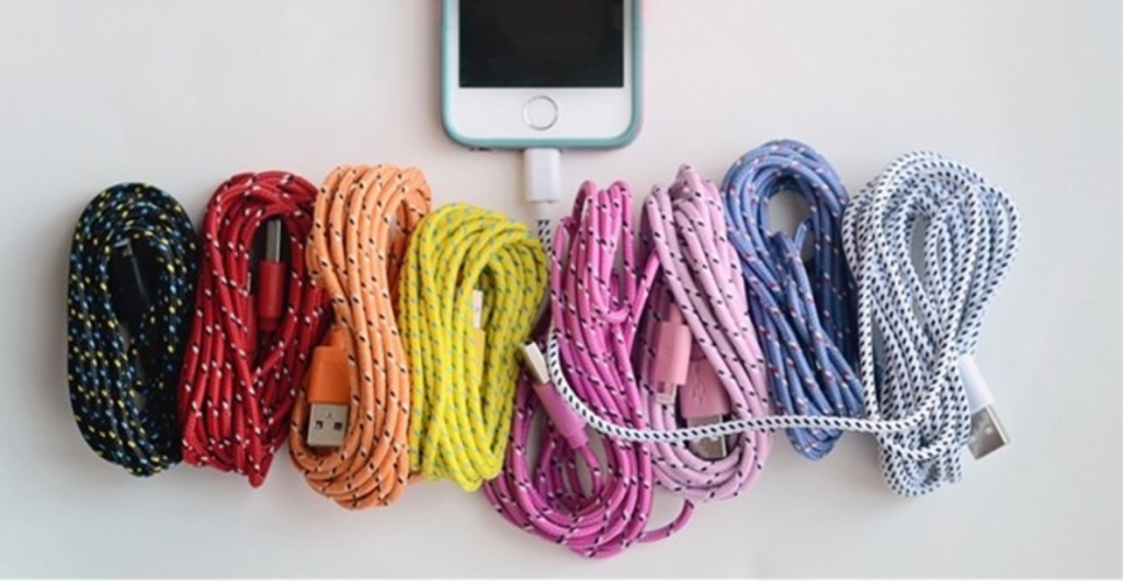 10 Foot Bungee iPhone/Samsung Charging Cable Just $3.99!