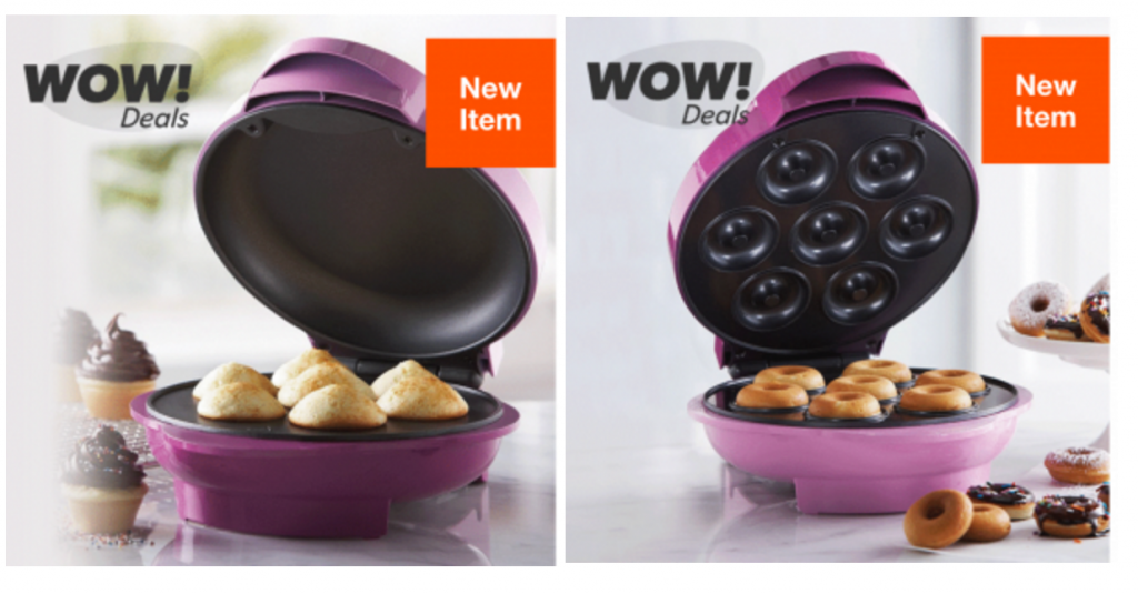 Hollar WOW Deal! Brentwood Mini Donut, Cupcake, Cake Pop Or Waffle Maker Just $9.95!