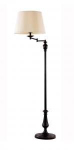 Hampton Bay 59 in. Oil-Rubbed Bronze Swing-Arm Floor Lamp Just $47.98!