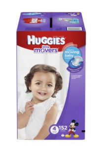 HOT! Huggies Little Movers Step 4 152-Count Diapers Just $19.73 Shipped !