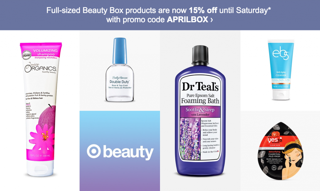 Take 15% Off Target Beauty Box Full-Size Products!