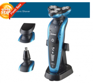 Rechargeable & Waterproof Electric Razors w/ 4 Heads Just $9.99!