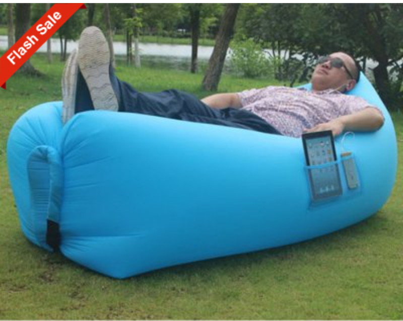 Portable Inflatable Sofa Just $9.99! Perfect For Camping!