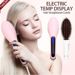 Electric Hair Straightening Brush Just $17.66 Shipped!