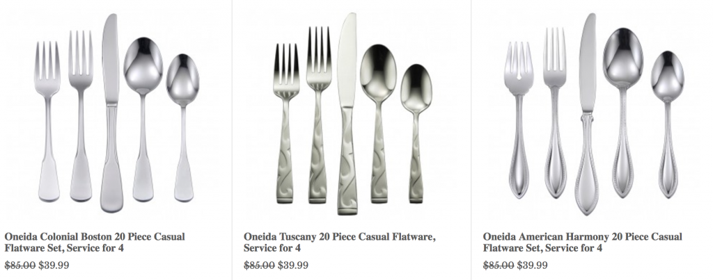 Oneida 20-Piece Casual Flatware Sets Just $27.99 (Reg. $89.99)