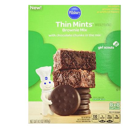 Pillsbury Girl Scouts Thin Mints Brownie Mix, 14.1 oz – Only $2.83!
