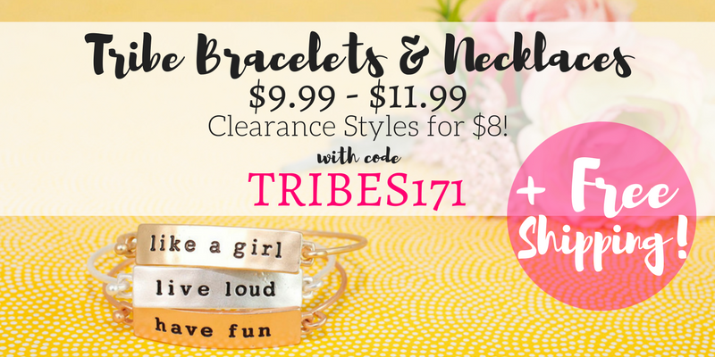 Fashion Friday! NEW Tribe Bracelets and Necklaces! $9.99-$11.99! Free shipping!