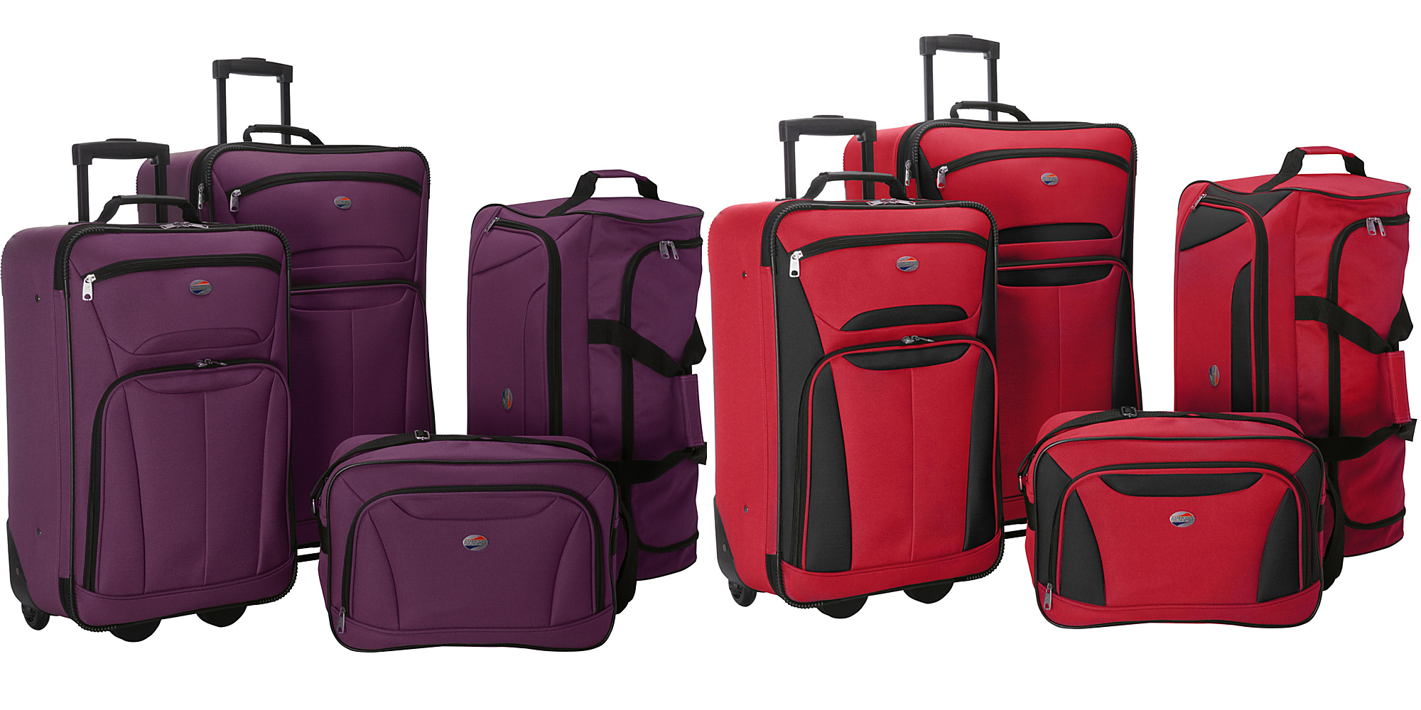 American Tourister 4-pc Luggage Set in Red or Purple Only $55.99!!