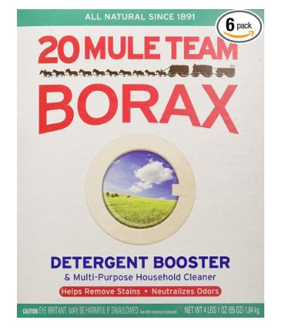 20 Mule Team Borax Detergent Booster & Multi-Purpose Household Cleaner (Pack of 6) – Only $18.03!