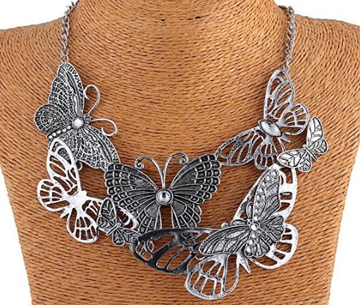 Butterfly Hollow Diamond Necklace – Only $7.50 Shipped!